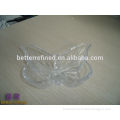 hand pressed butterfly clear glass plate